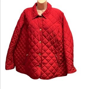 Crown and Ivy red puffy jacket size 3X